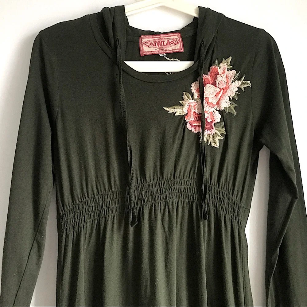 JWLA JOHNNY WAS Hoodie Embroidered Dress Tunic - Picture 4 of 10